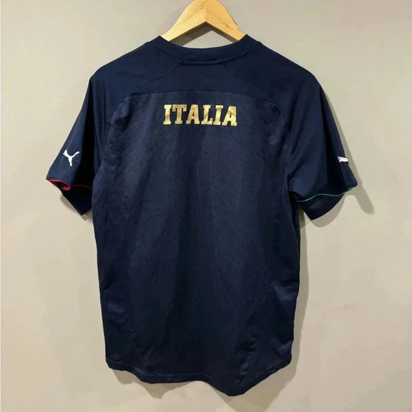 Puma Italy Italia National Team Football Shirt Y2K Football Soccer Jersey - Picture 2 of 10